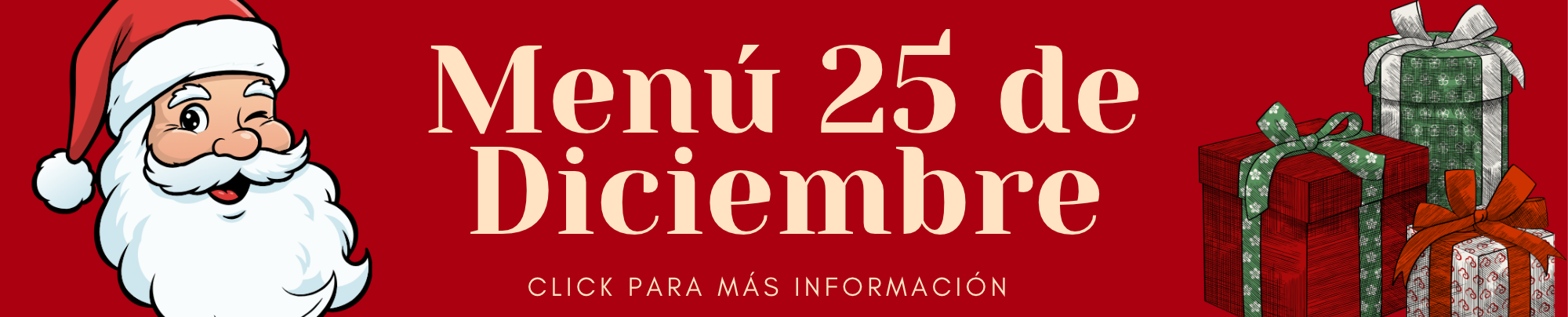 Menu Navidad 25 de Diciembre 2026
